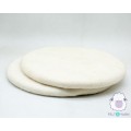 White Wool Felt Seat Pads