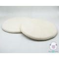White Wool Felt Seat Pads