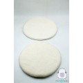White Wool Felt Seat Pads