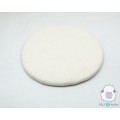 White Wool Felt Seat Pads