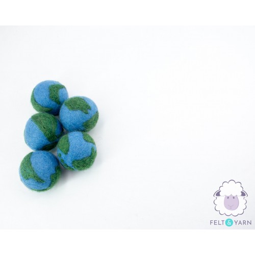 4cm Felt Ball Globe