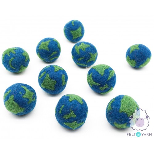 4cm Felt Ball Globe