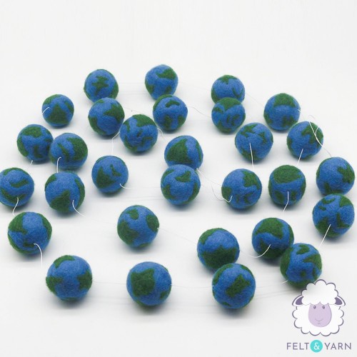 4cm Felt Ball Globe
