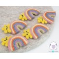 7x6cm Sunshine Felt Rainbow