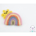 7x6cm Sunshine Felt Rainbow