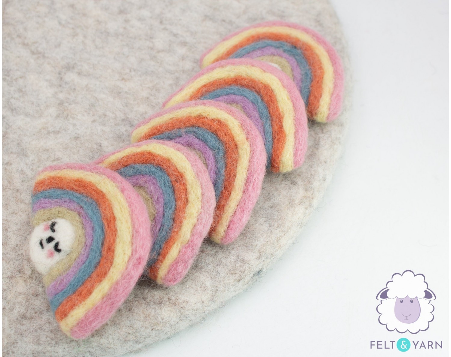 4-5cm Multicolor Felt Heart