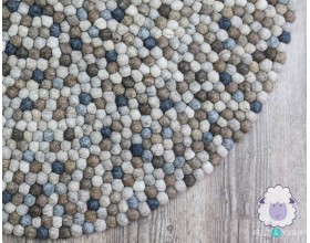 Brown and Grey Round Felt...