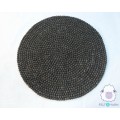 Black Felt Ball Rug