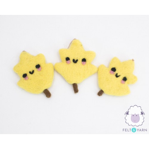 6cm Cheeky Felt Fall Leaf