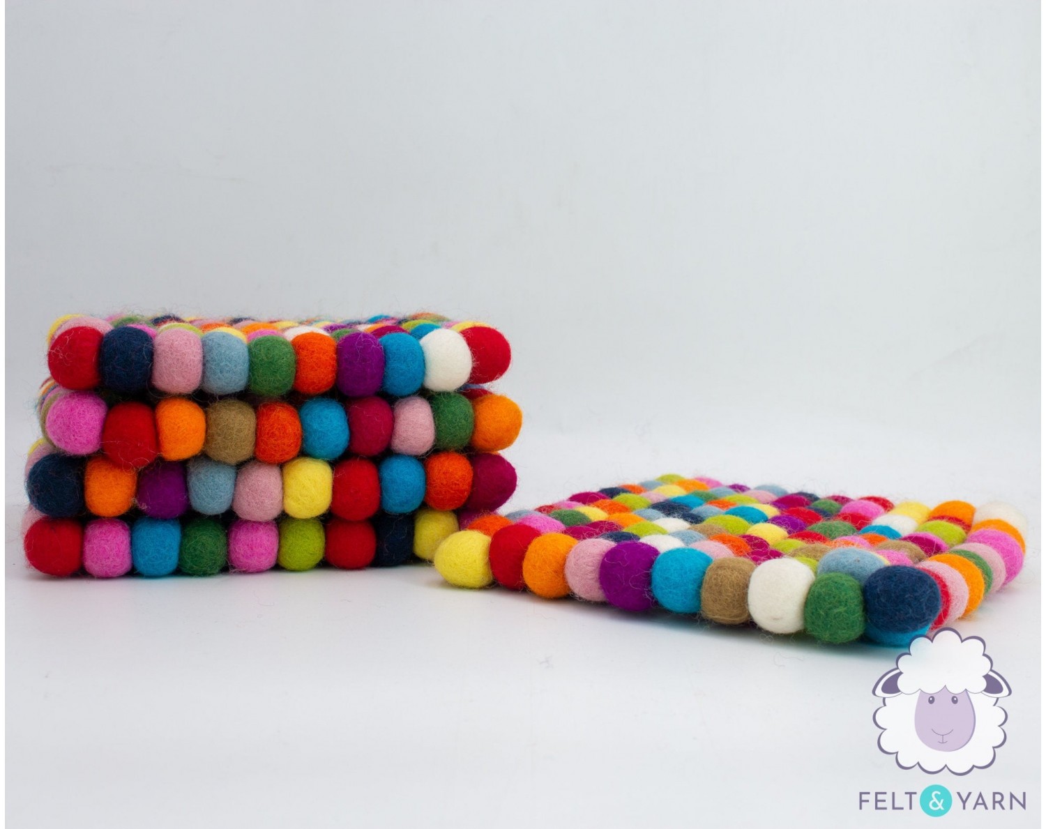 20x20cm Multicolor Trivet Set