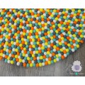 Bright Color Felt Ball Rug