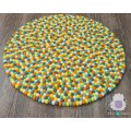 Bright Color Felt Ball Rug