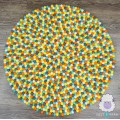 Bright Color Felt Ball Rug