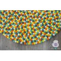 Bright Color Felt Ball Rug