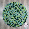 Blue Green Combo Felt Ball Rug