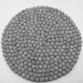 Black Pink Grey Felt Ball Rug