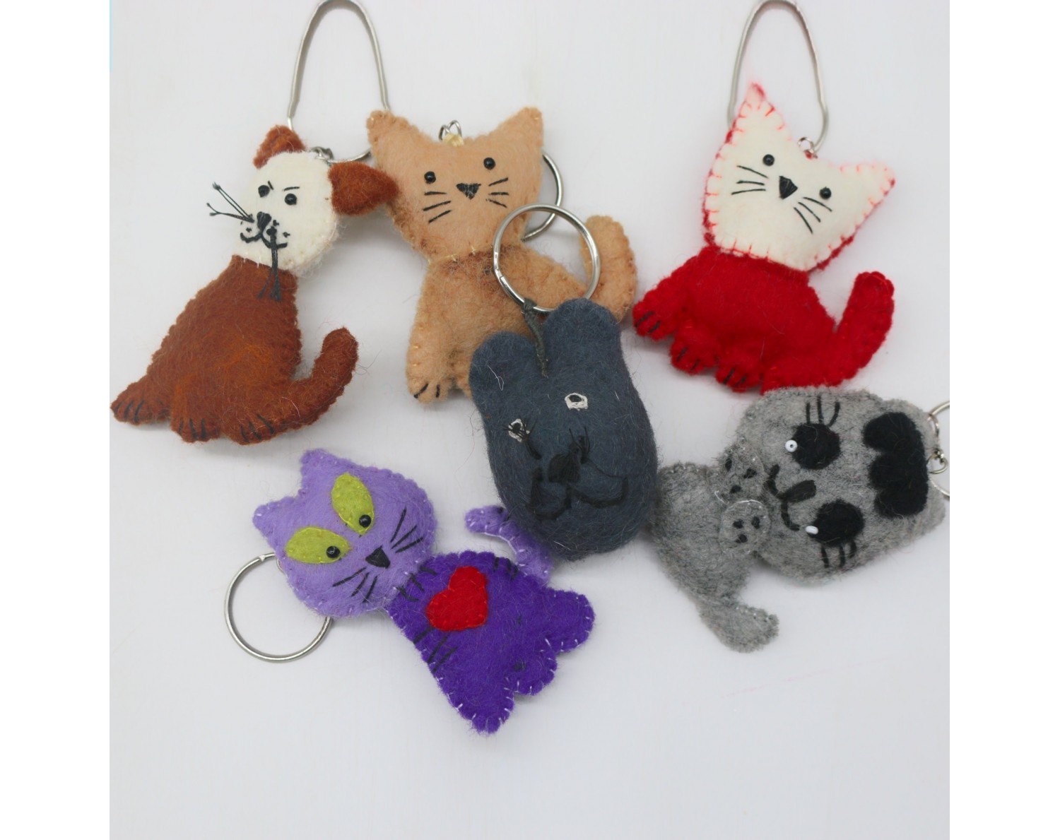 Felt Animal Keyring for your Bags & Accessories-Felt & Yarn Felt Animal Keyring for your Bags & Accessories-Felt & Yarn