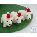 Felt Christmas Sheep for Christmas Decoration - Felt & Yarn
