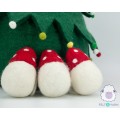 Christmas Felt Gnomes with Red Polka Dot Hat
