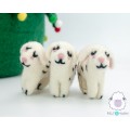 Wool Felt Dalmatian Dog Ornament