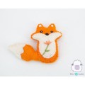 7cm Orange Cute Mini Felt Fox