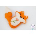 7cm Orange Cute Mini Felt Fox