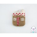 7x6cm Felt Gingerbread House
