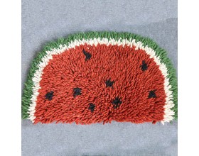 Half Watermelon Felt Shag Rug for Homes - Felt & Yarn