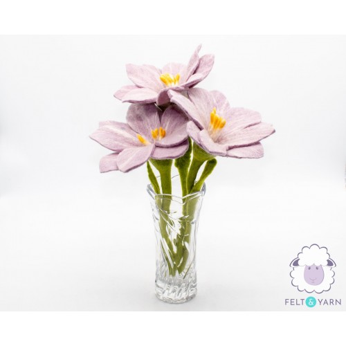 Felt Pink Petals Flower for Home Decoration - Felt & Yarn