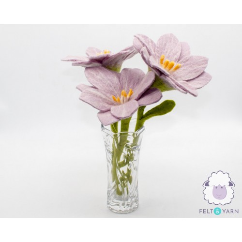 Handmade Pink Petals Felt Flower