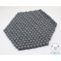 4 Pcs Gray Felt Ball Chair Pad [100% Pure Wool]-Felt & Yarn