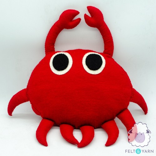 Cute Crab Felt Pillow