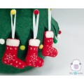 Felted Christmas Stocking for Home Décor - Felt & Yarn