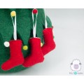 Felt Red Stocking with Snowflake Design