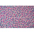 Four-color Felt Ball Rug