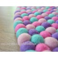 Four-color Felt Ball Rug