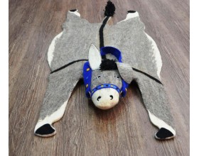 Gray Donkey Felt Sheet Mat