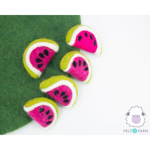 6cm Felt Watermelon Slice