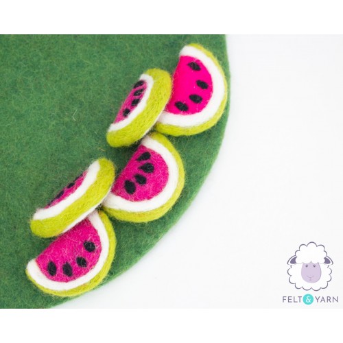 6cm Felt Watermelon Slice