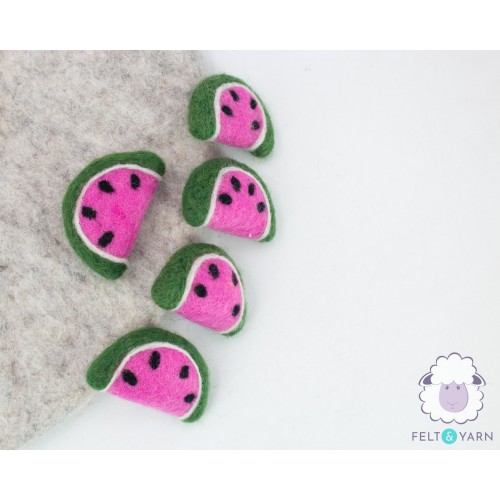 6cm Felt Watermelon Slice