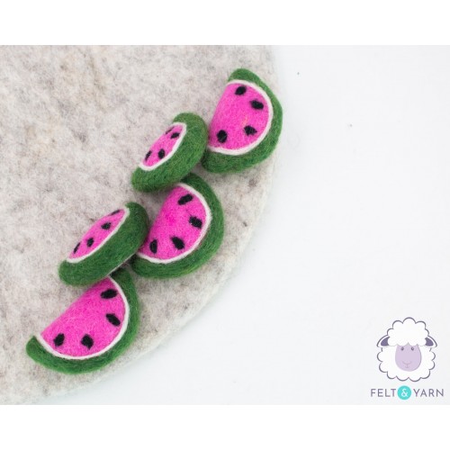6cm Felt Watermelon Slice