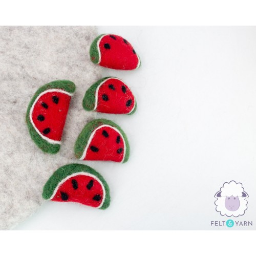6cm Felt Watermelon Slice
