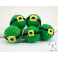 3cm Multicolor Felt Ball with Buckle