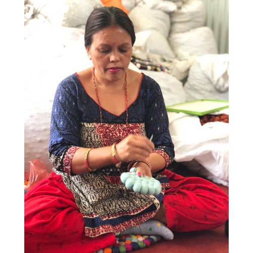 20cm Vibrant Square Felt Trivet