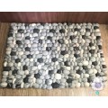 Black and Gray Pebble Rug