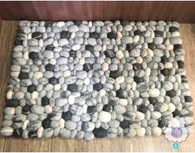 Black and Gray Pebble Rug