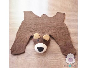 Brown Bear Felt Mat
