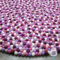 Multicolor Felt Ball Rug