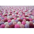 Multicolor Felt Ball Rug