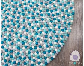Bluish Grey Round Felt Ball...